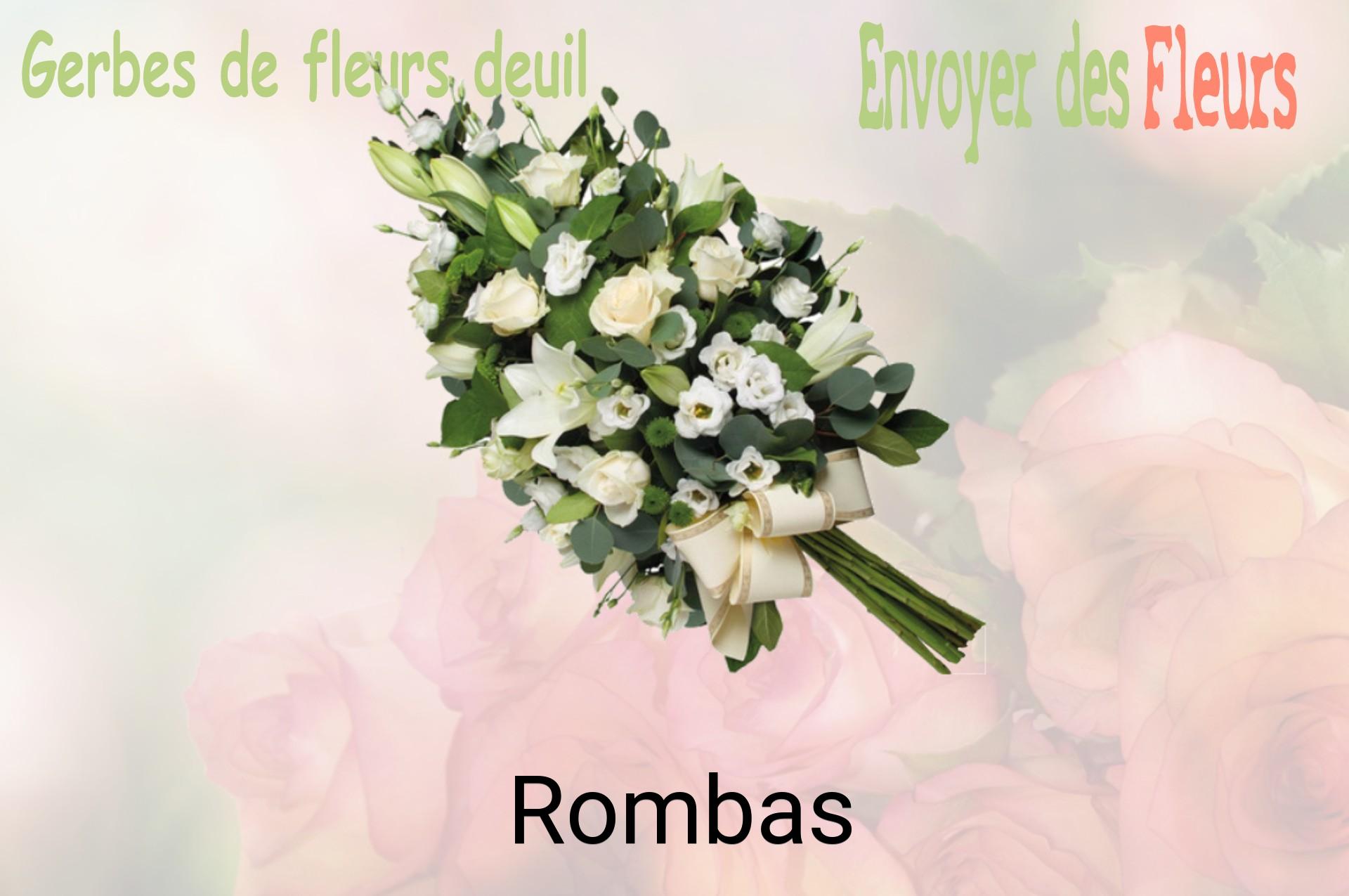 Gerbe de fleurs de deuil livrée à Rombas